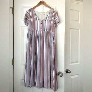 Piper and Scoot Sullivan Striped Empire Dress
